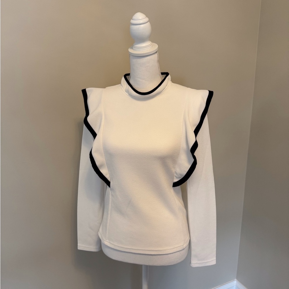White Top with Black Trim